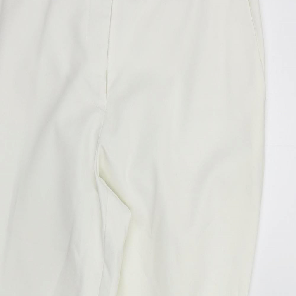 NEXT Womens White   Trousers  Size 14 L27 in