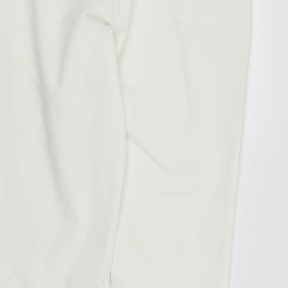 NEXT Womens White   Trousers  Size 14 L27 in