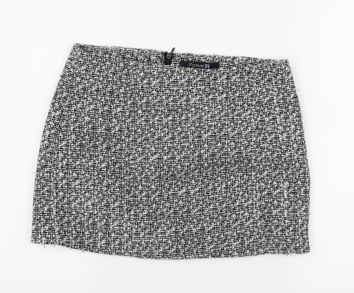 FOREVER 21 Womens Grey Bandage Skirt Size M