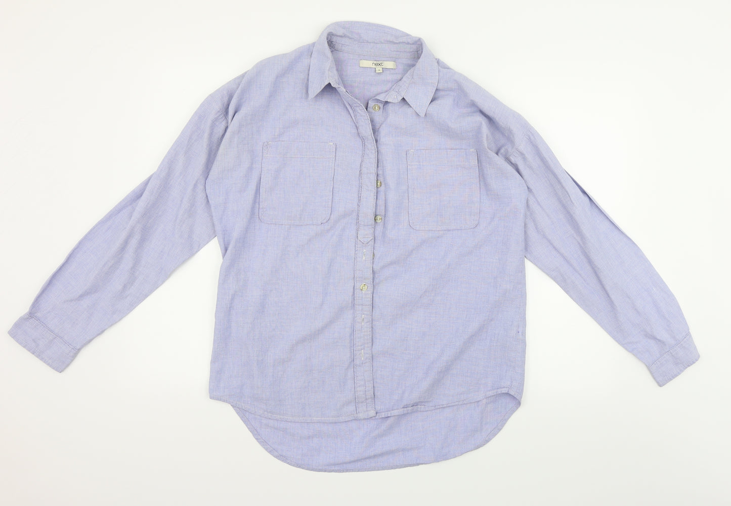 NEXT Womens Blue   Basic Button-Up Size 14