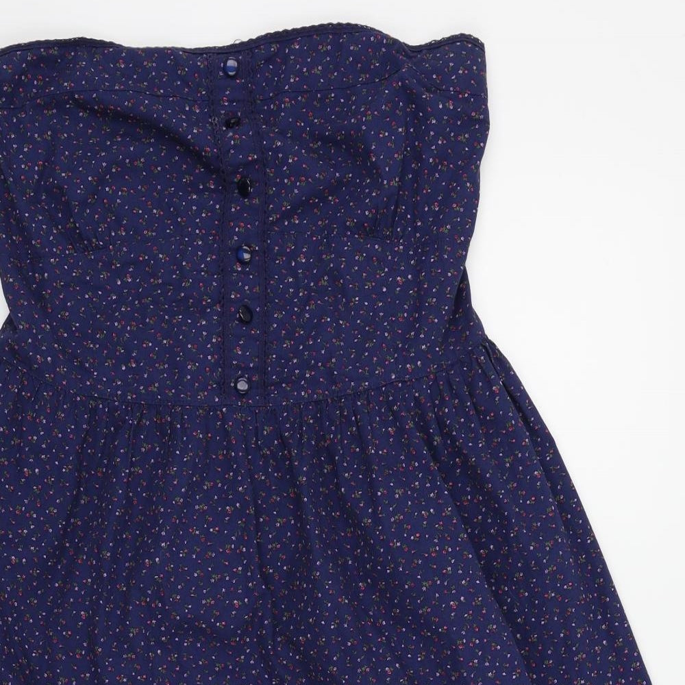 Atmosphere Womens Blue Floral  Fit & Flare  Size 16