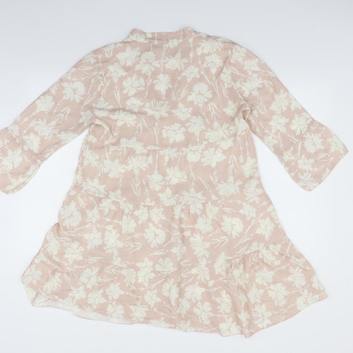Passiona Womens Beige Geometric  Fit & Flare  Size 12