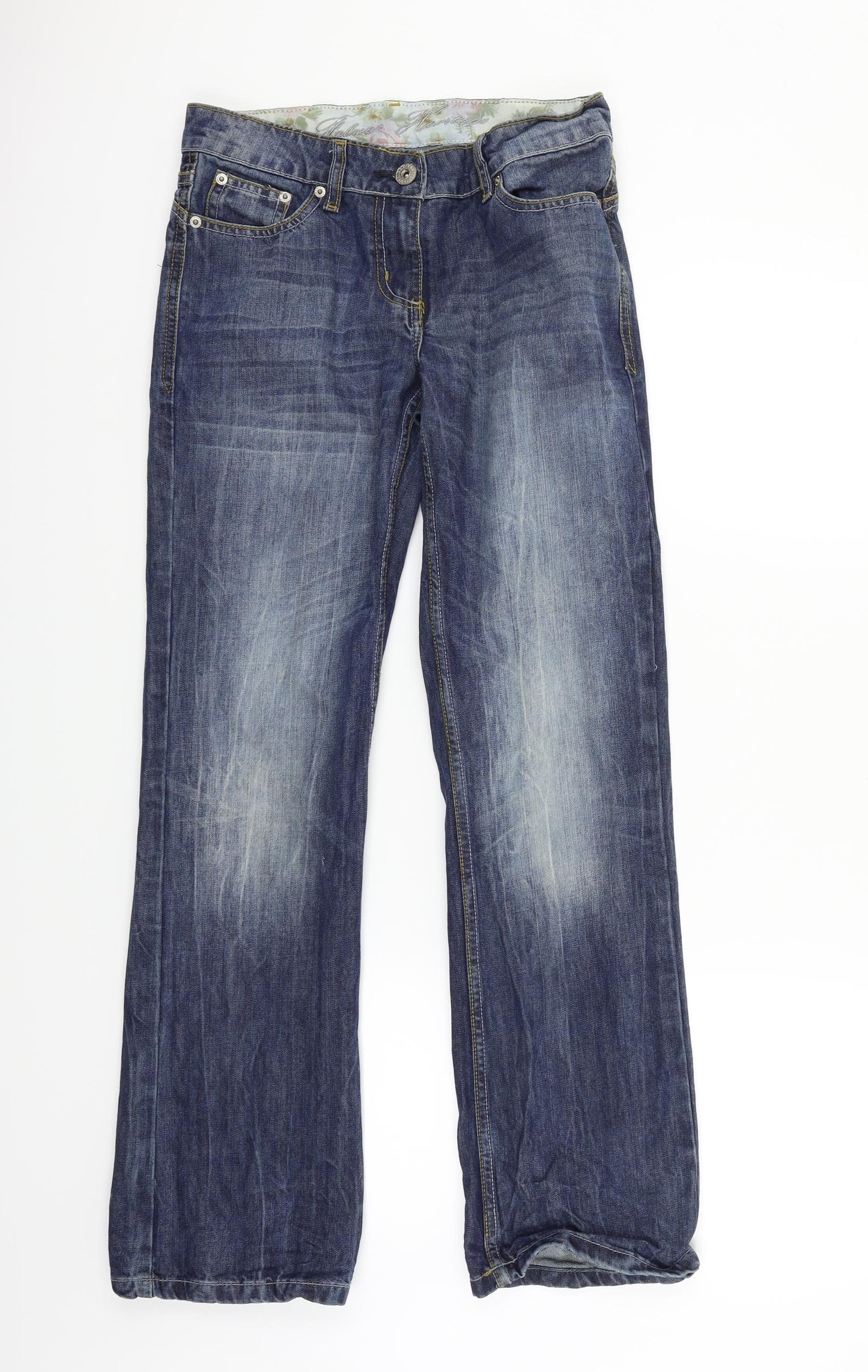 Falmer Heritage Womens Blue   Straight Jeans Size 8 L29 in