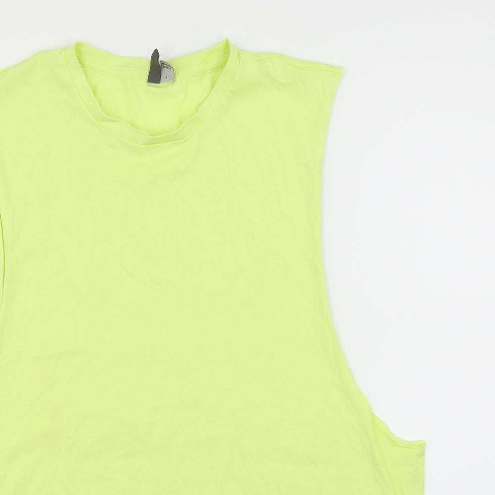 ASOS Womens Yellow   Basic T-Shirt Size XL
