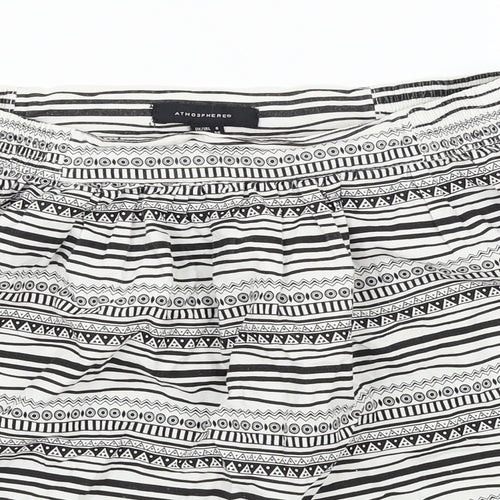 Atmosphere Womens Silver Geometric  Flare Skirt Size 8