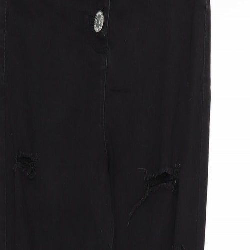 Candy Womens Black   Trousers  Size 12 L24 in