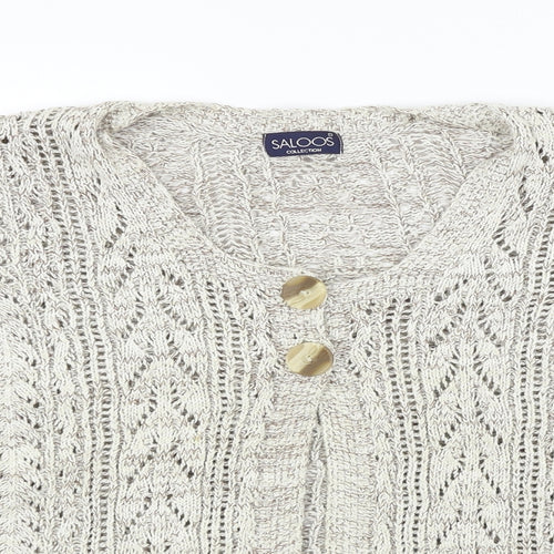 Saloos Womens Beige   Cardigan Jumper Size L