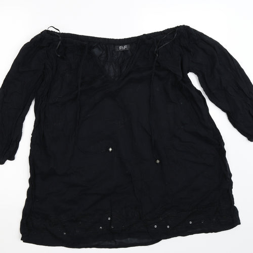 F&F Womens Black   Basic Blouse Size S
