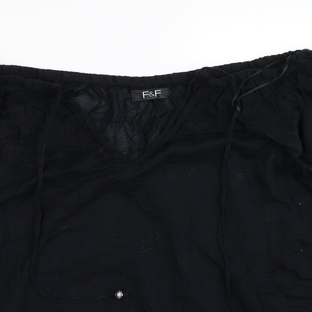F&F Womens Black   Basic Blouse Size S