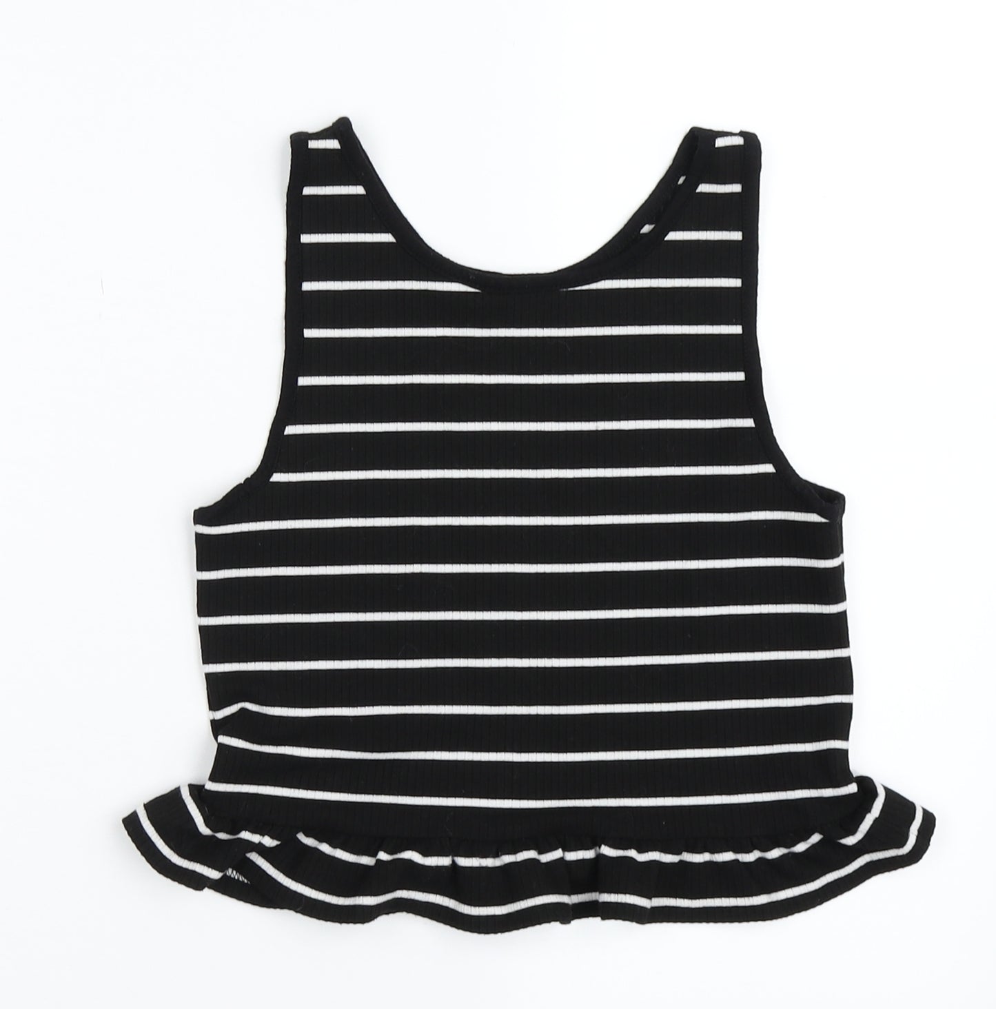New Look Womens Black Striped  Camisole Blouse Size 8