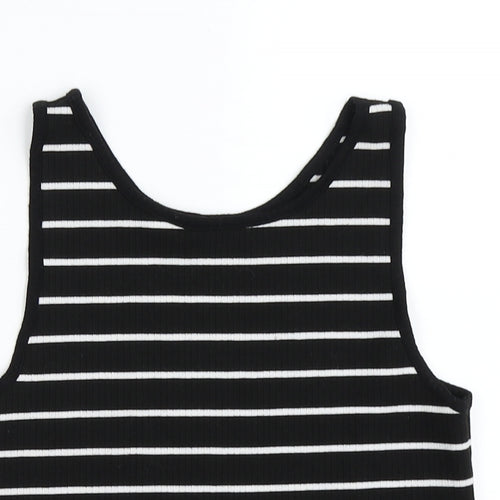New Look Womens Black Striped  Camisole Blouse Size 8