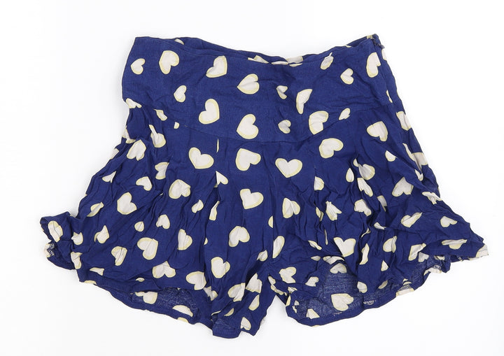 Therapy Womens Blue Polka Dot Hot Pants Shorts Size 8