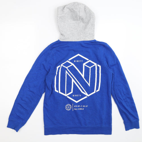H&M Boys Blue   Pullover Hoodie Size 12-13 Years  - NINETY