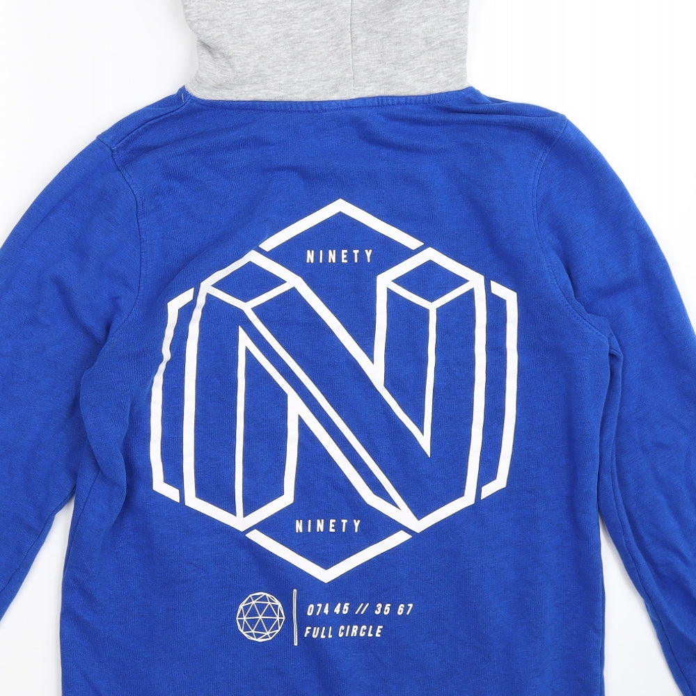H&M Boys Blue   Pullover Hoodie Size 12-13 Years  - NINETY