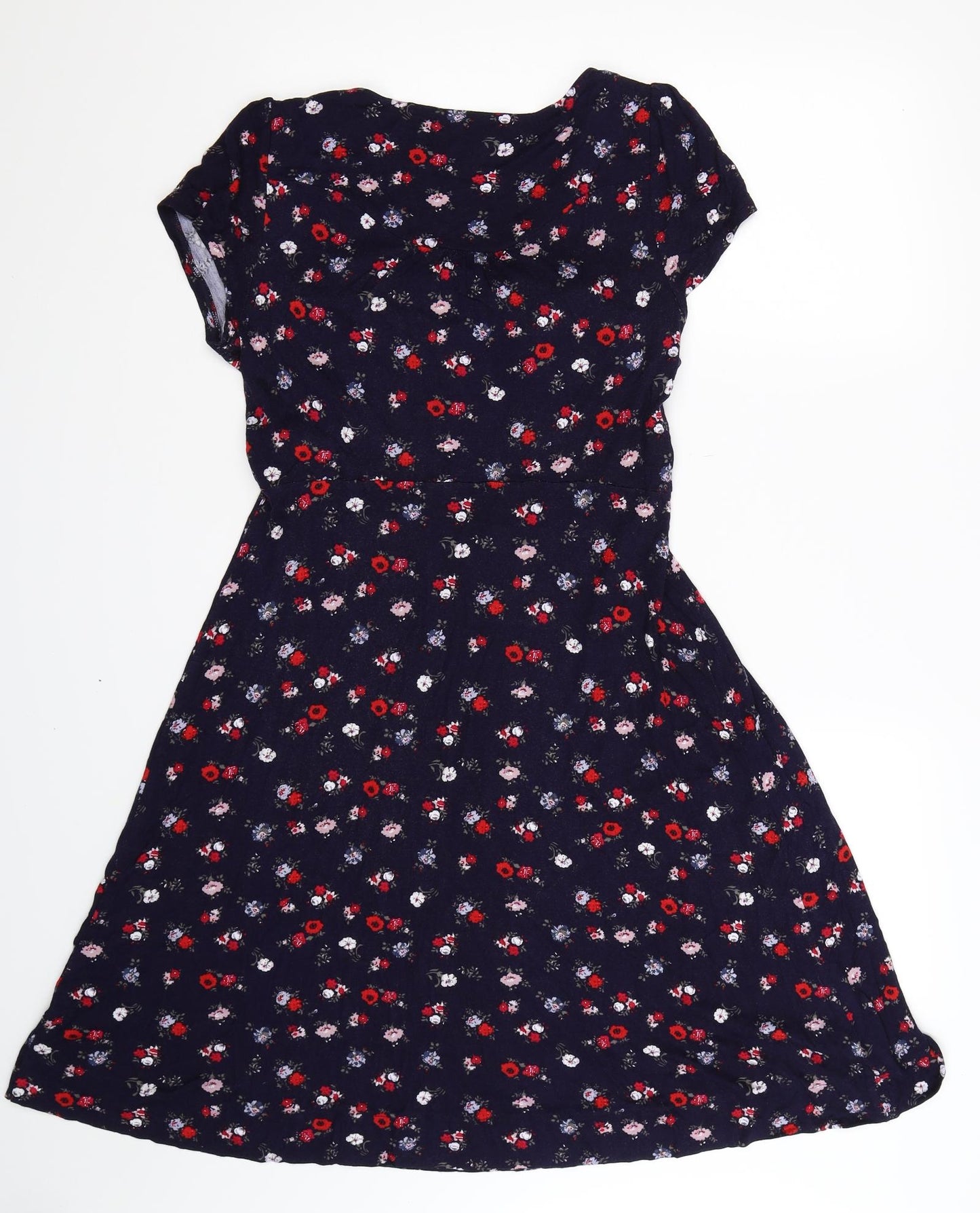 Monsoon Womens Blue Floral  Fit & Flare  Size 14