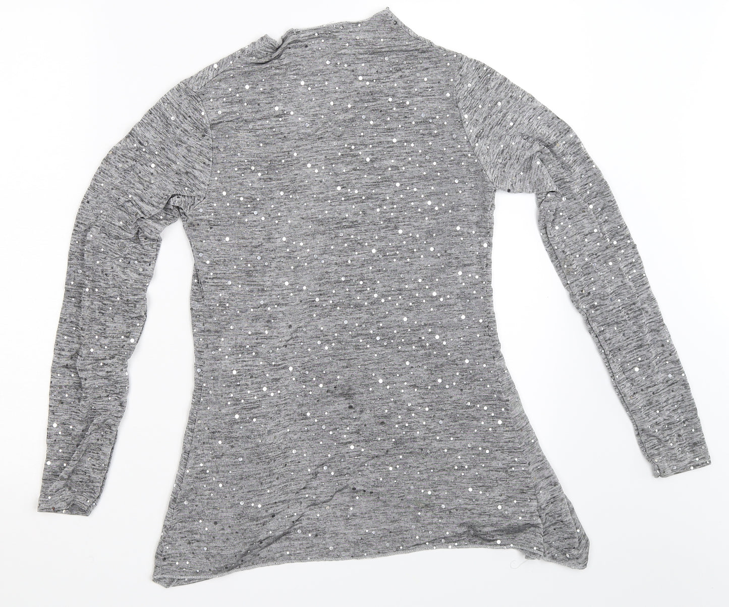 Quiz Womens Grey   Cardigan Jumper Size 8