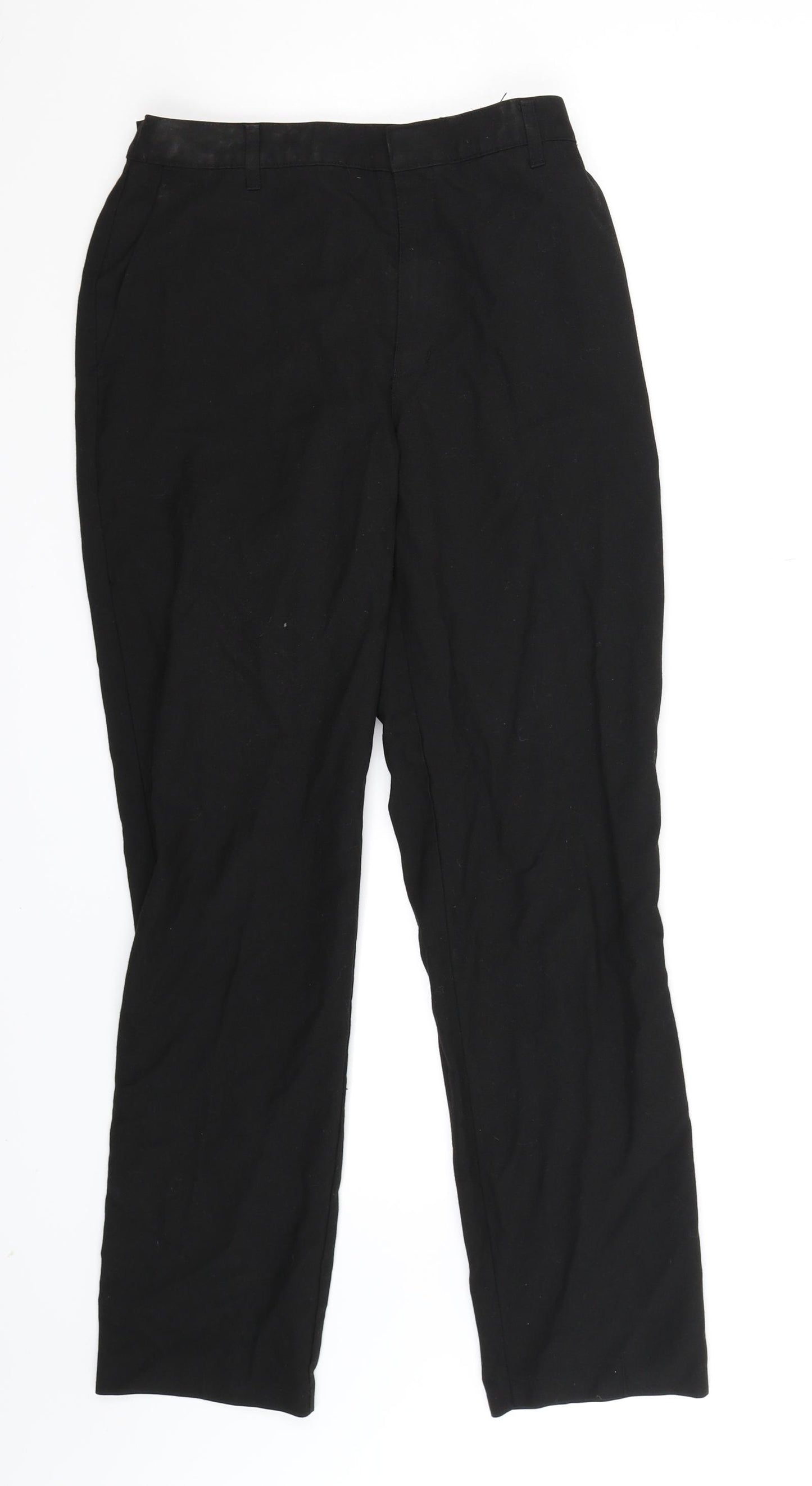 M&S Boys Black   Chino Trousers Size 13-14 Years