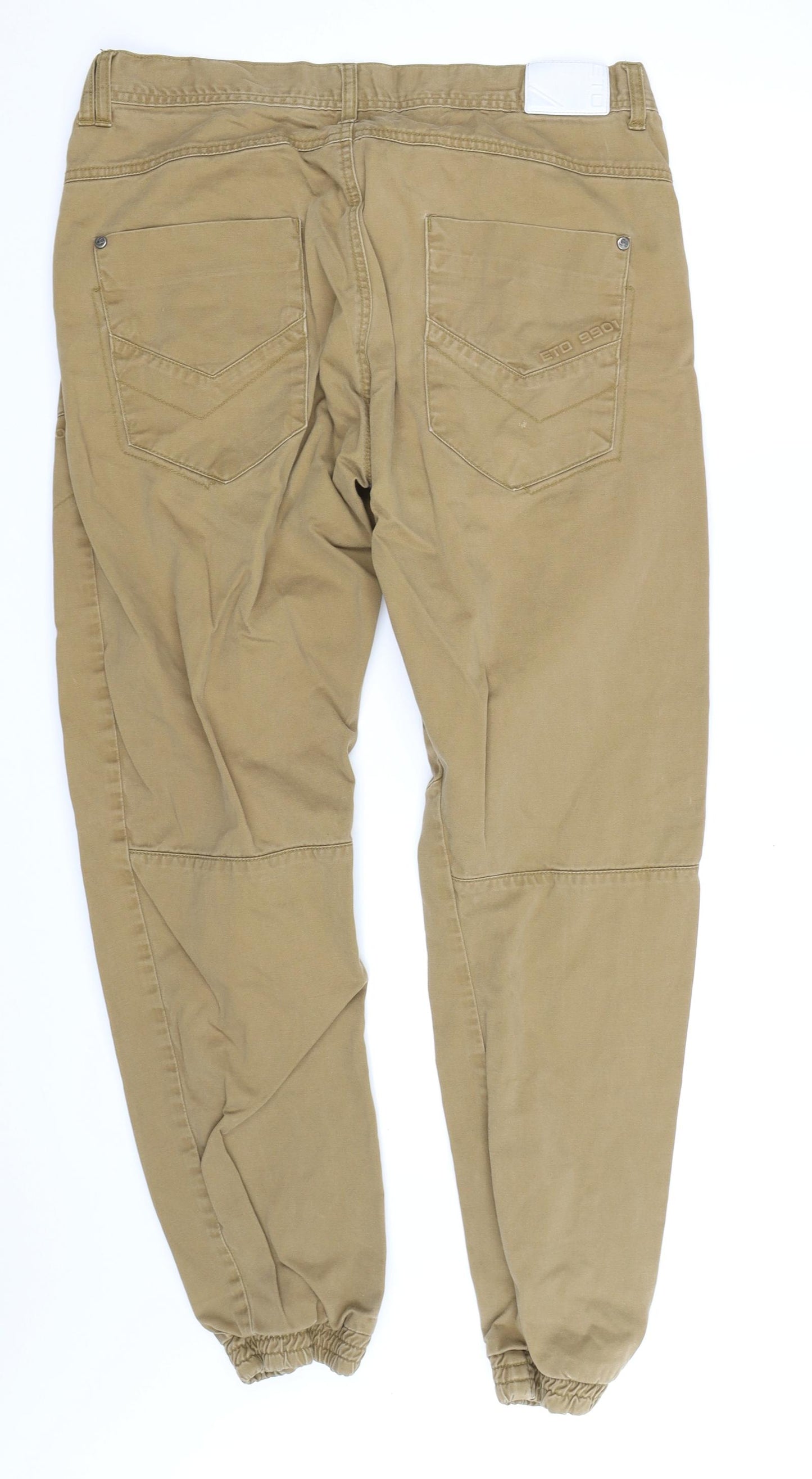 ETO Mens Brown   Cropped Trousers Size 36 L29 in