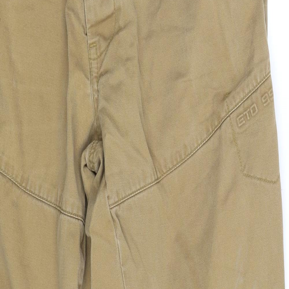 ETO Mens Brown   Cropped Trousers Size 36 L29 in