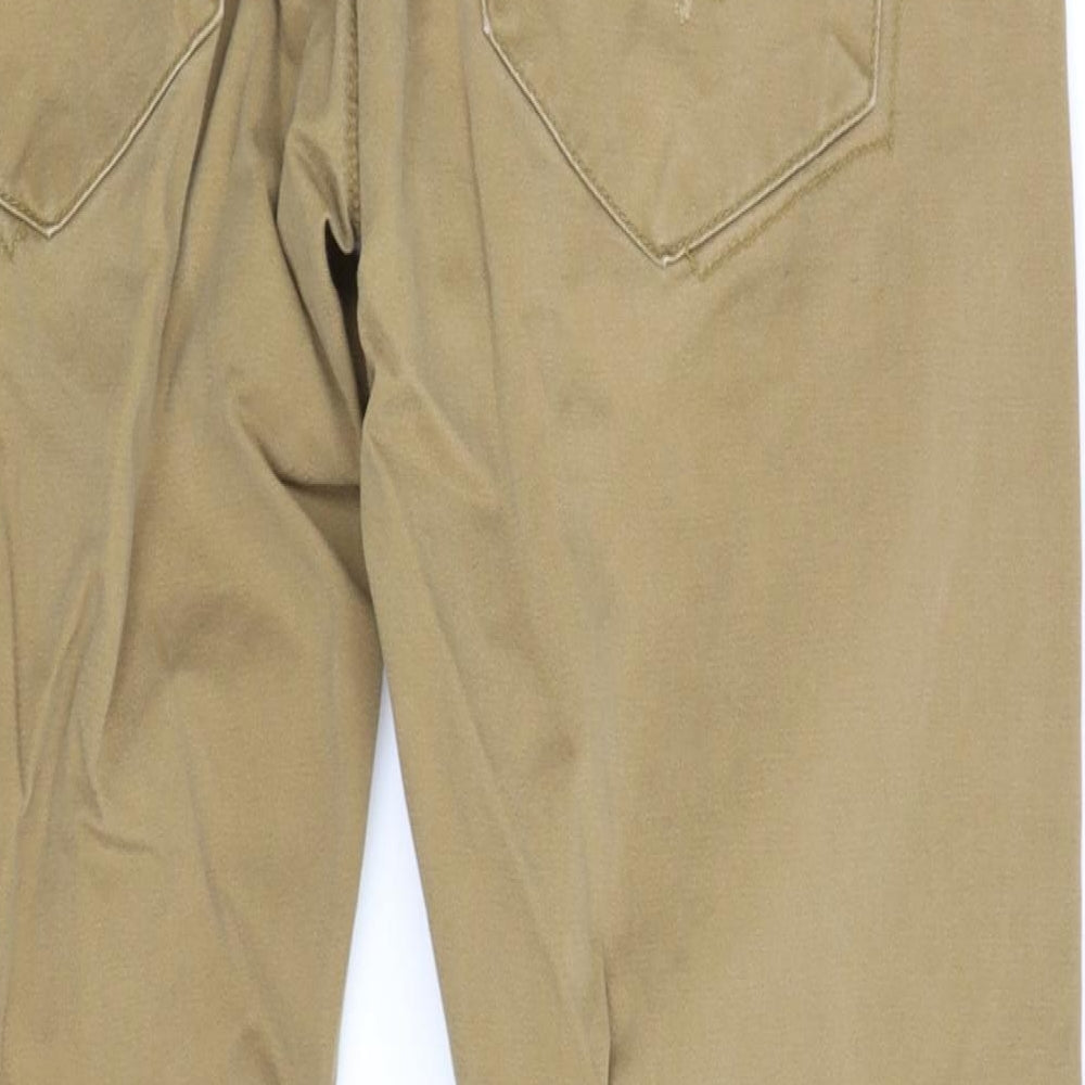 ETO Mens Brown   Cropped Trousers Size 36 L29 in