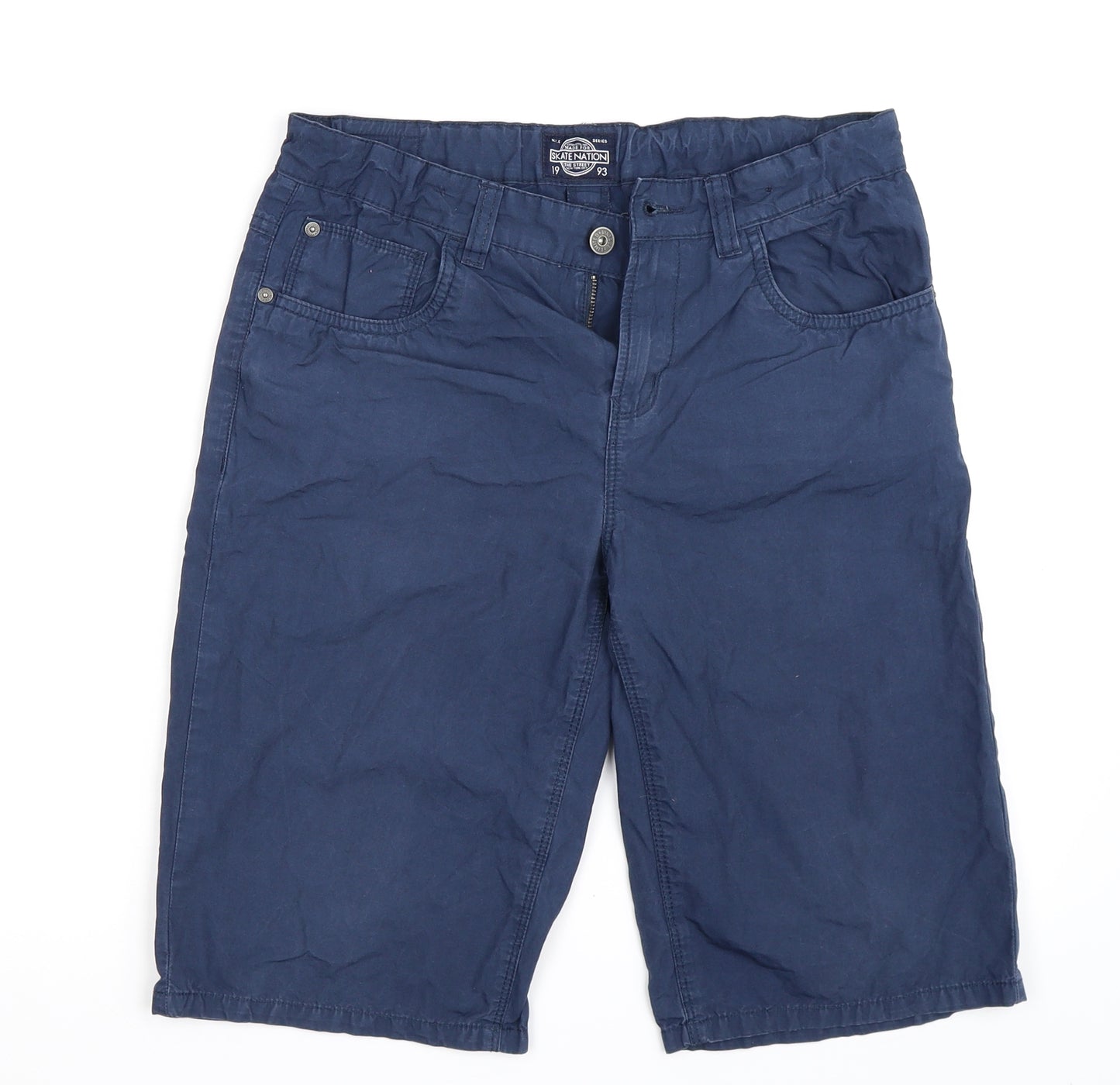 Skate Nation Mens Blue   Bermuda Shorts One Size
