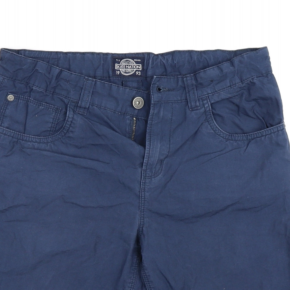 Skate Nation Mens Blue   Bermuda Shorts One Size