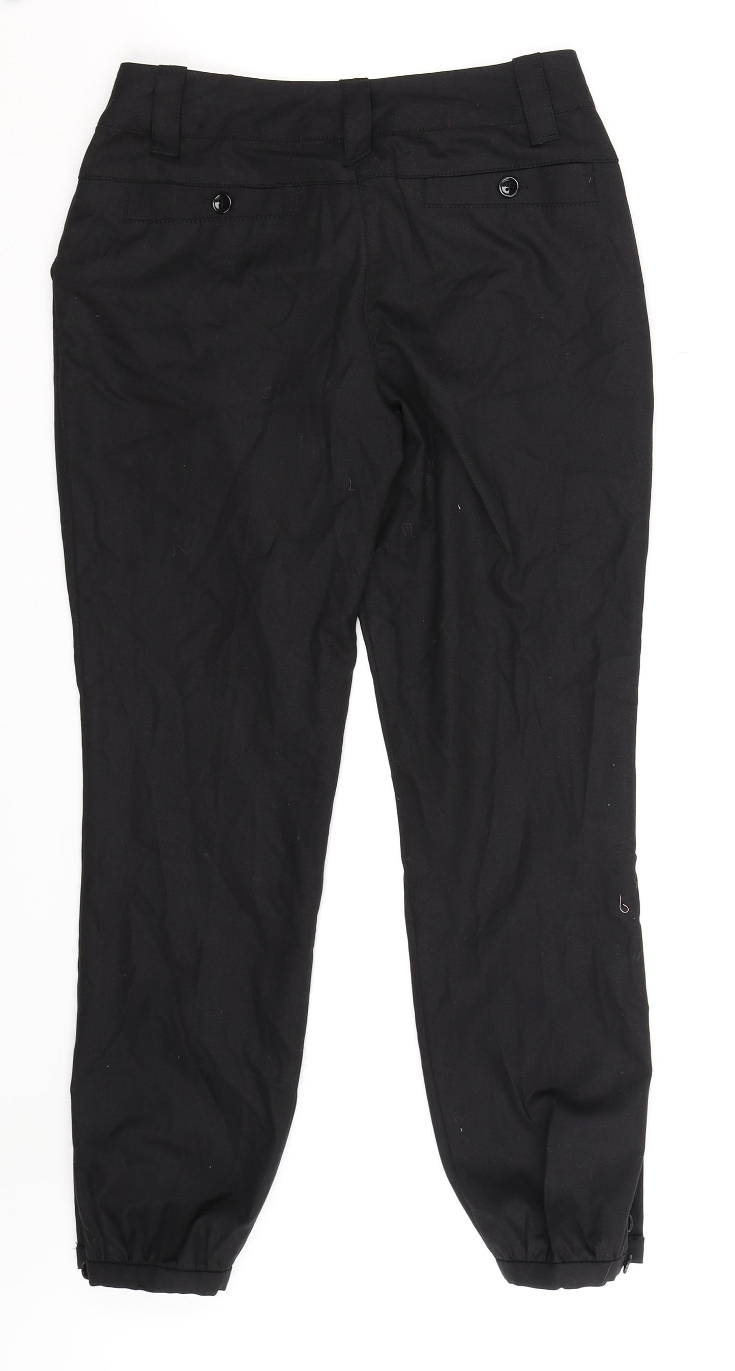 NEXT Womens Black   Trousers  Size 8 L26 in