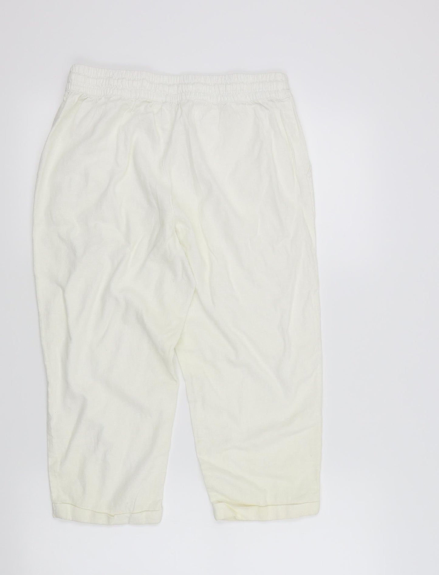 Atmosphere Womens White   Trousers  Size 12 L20 in