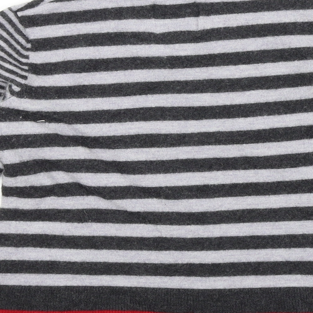 Clements Ribeiro Womens Black Striped  Pullover Jumper Size S