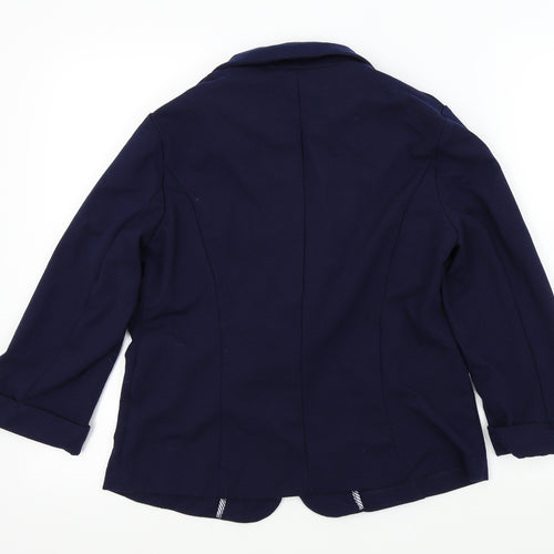 New Look Womens Blue Houndstooth  Jacket  Size 12