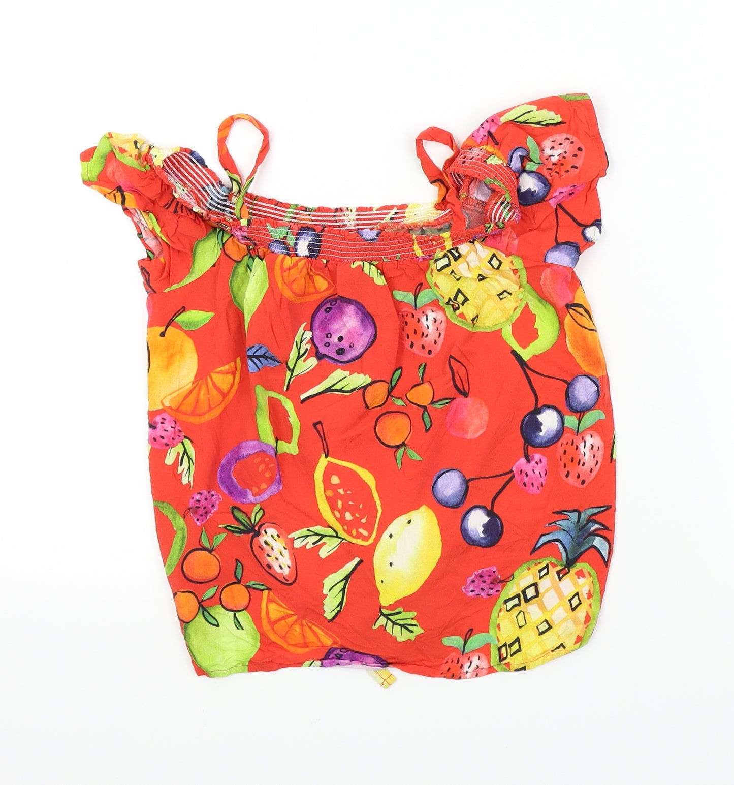 NEXT Girls Multicoloured Geometric  Basic Blouse Size 10 Years