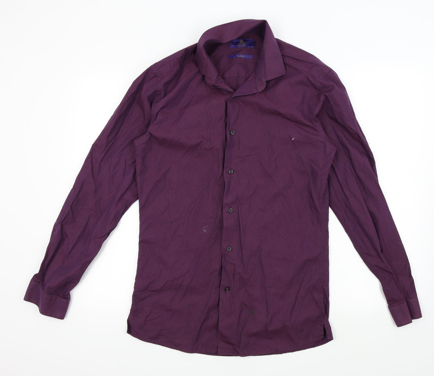NEXT Mens Purple    Dress Shirt Size 38