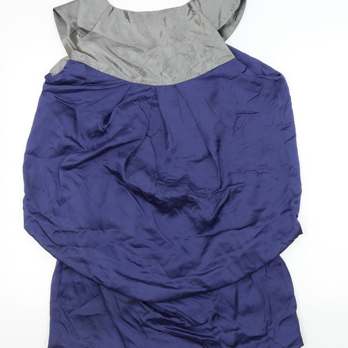 Ever-Pretty Womens Blue   Fit & Flare  Size 12  - bow neck detail