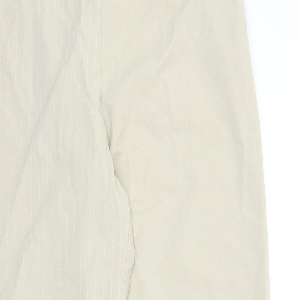 Ficelle Womens Beige   Trousers  Size 12 L29 in - side zip