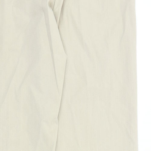 Ficelle Womens Beige   Trousers  Size 12 L29 in - side zip
