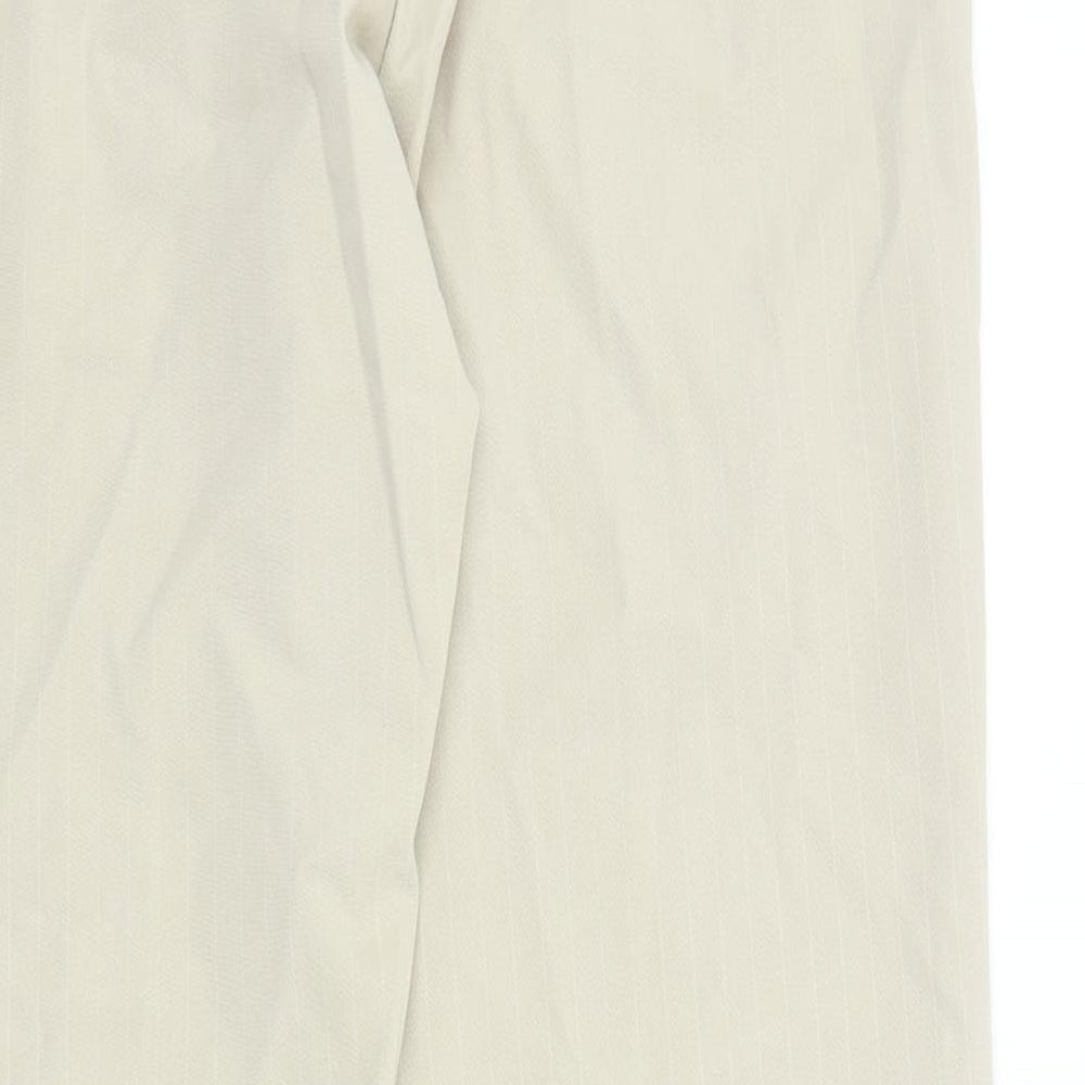 Ficelle Womens Beige   Trousers  Size 12 L29 in - side zip