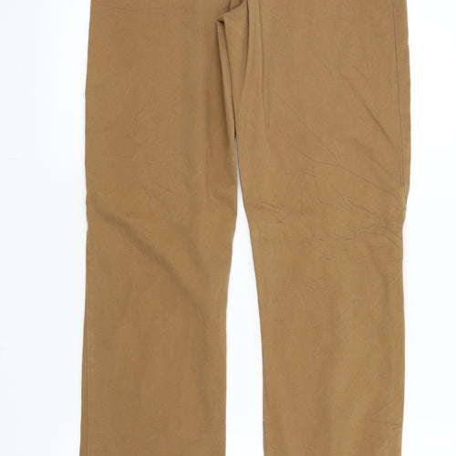Preworn Womens Brown Houndstooth  Trousers  Size 38 L29 in