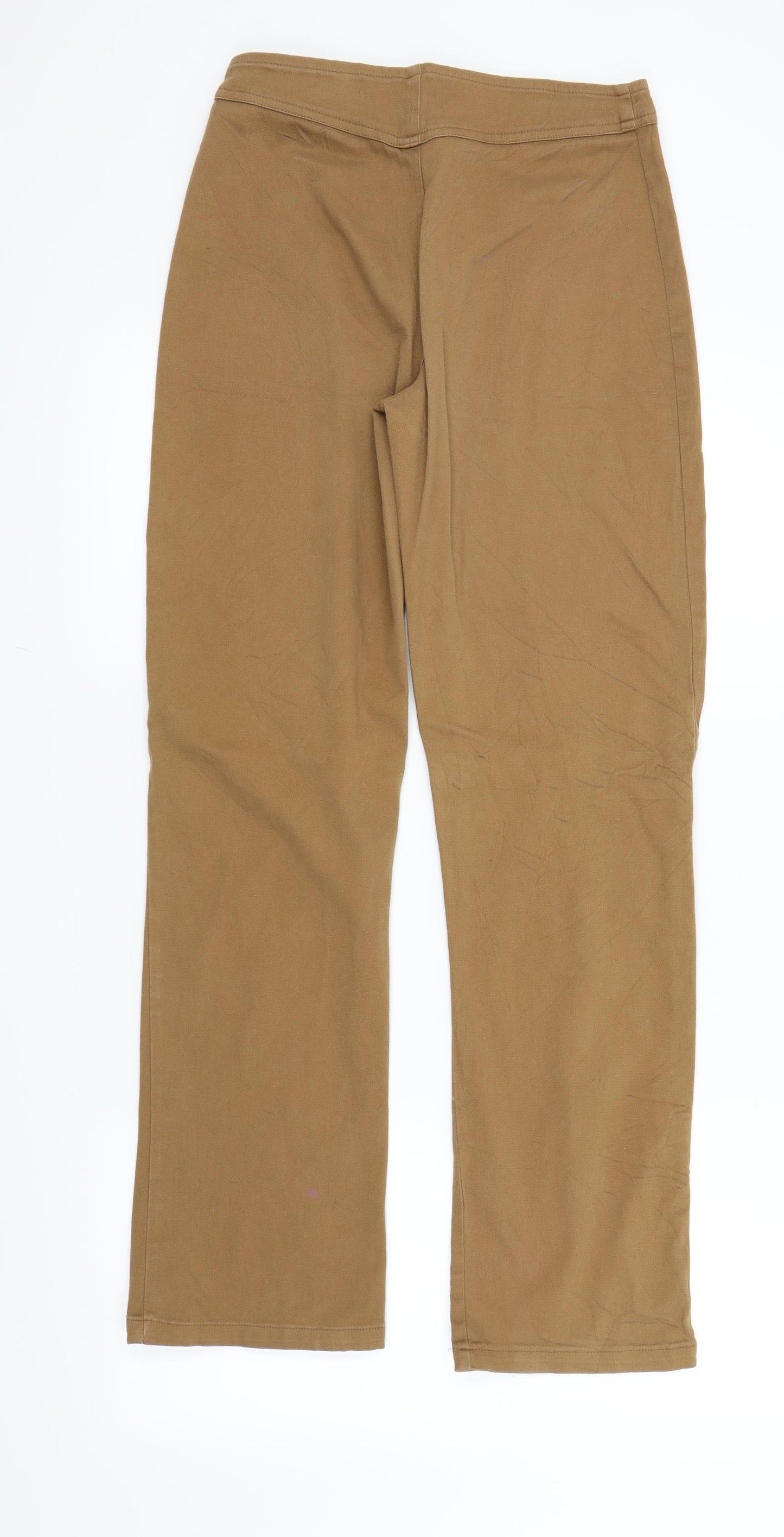 Preworn Womens Brown Houndstooth  Trousers  Size 38 L29 in