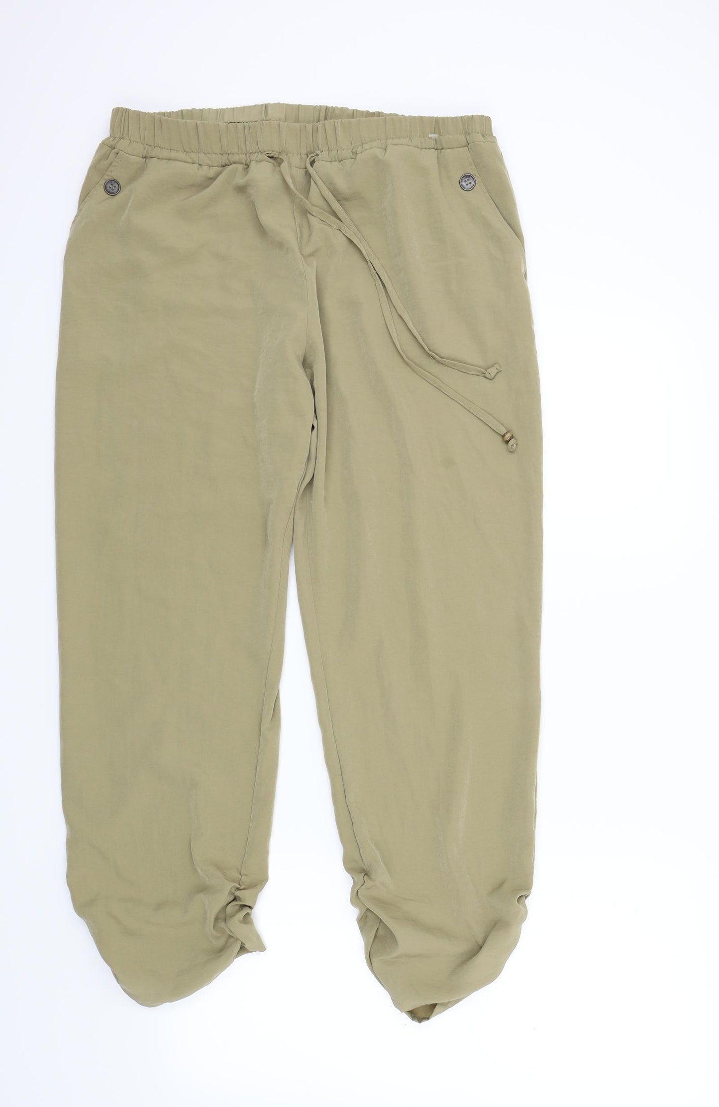 Select Womens Brown   Bloomer Trousers Size 16 L28 in - Gathered ankles
