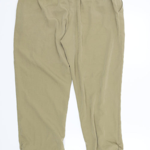 Select Womens Brown   Bloomer Trousers Size 16 L28 in - Gathered ankles