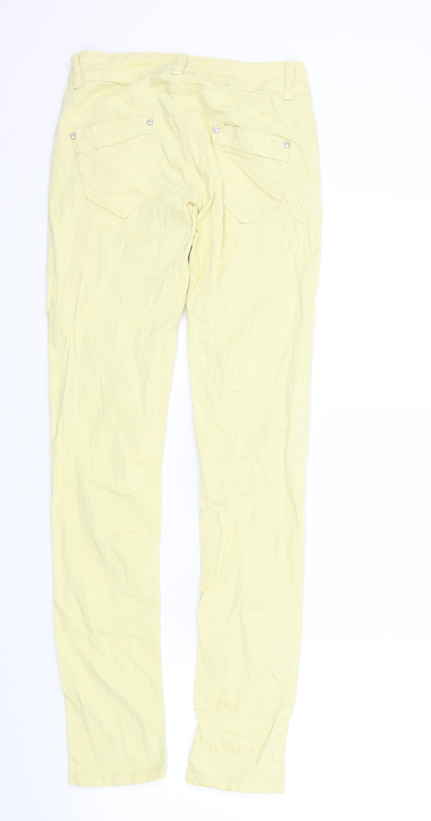 s d jeans Womens Yellow   Skinny Jeans Size S L30 in
