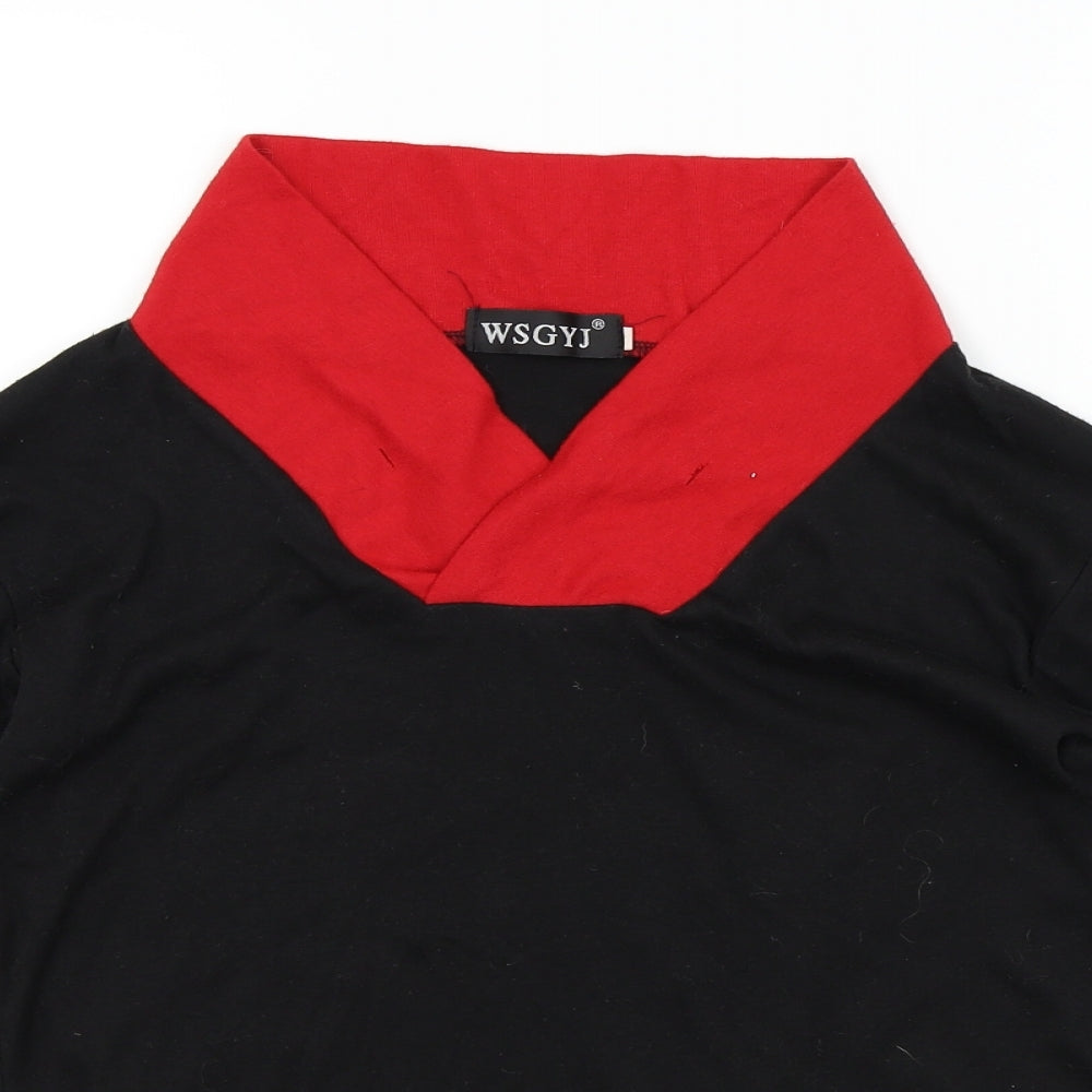 WSGYJ Womens Black   Pullover Jumper Size M