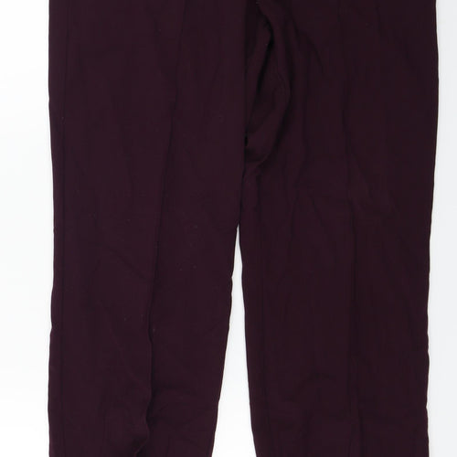 Classique  Womens Purple   Trousers  Size 14 L25 in