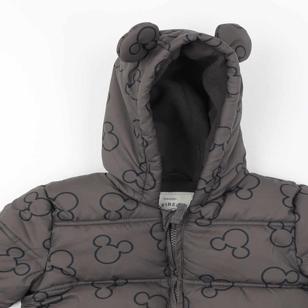 George Girls Grey   Jacket Coat Size 18-24 Months