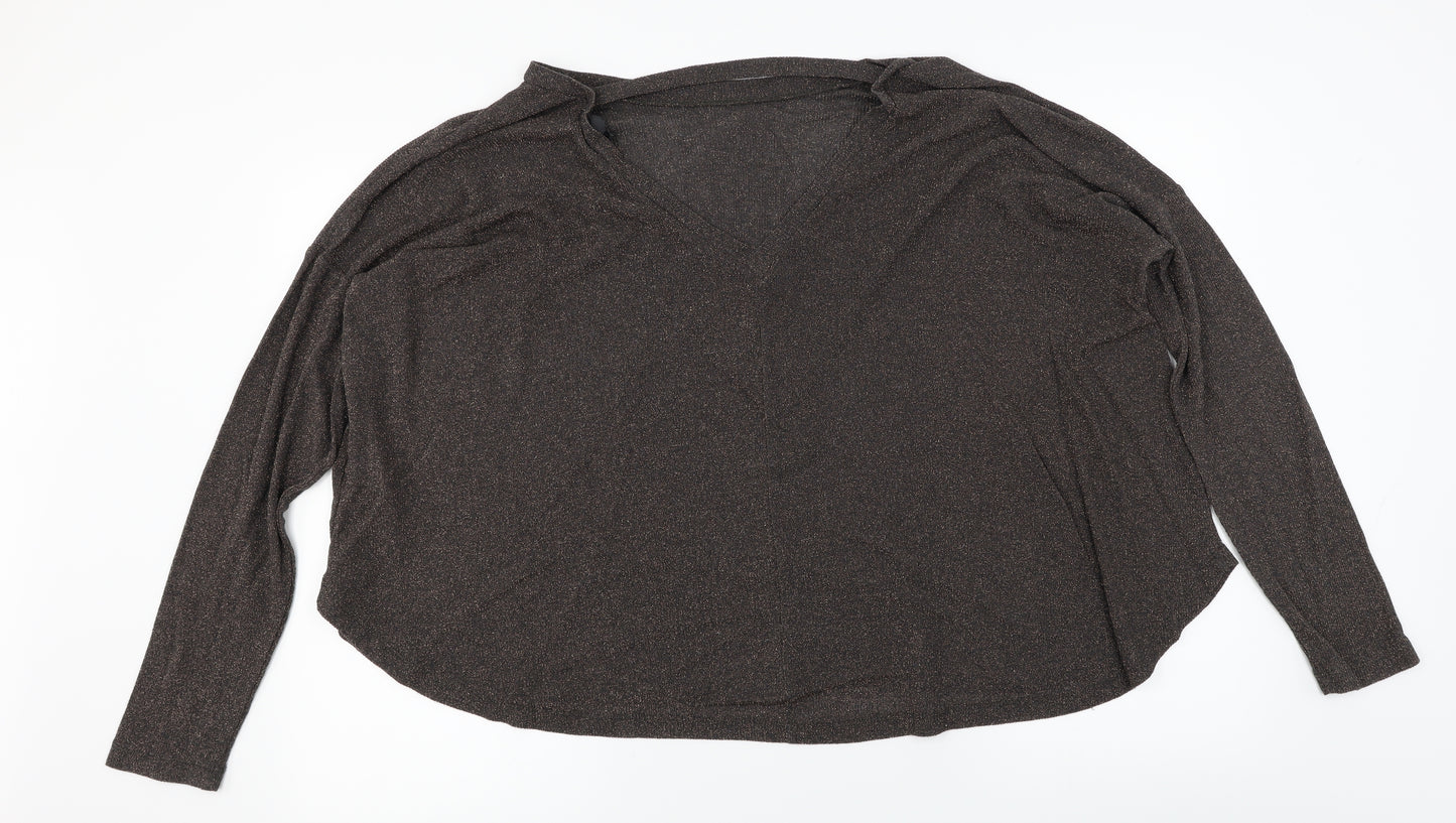 NEXT  Womens Brown   Basic Blouse Size 8