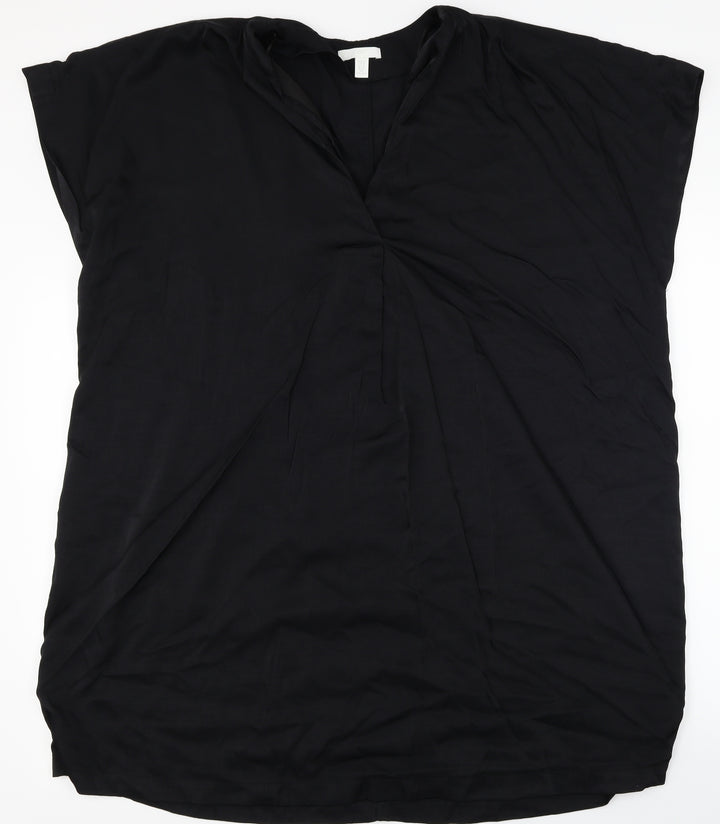 H&M  Womens Black   Basic Blouse Size M