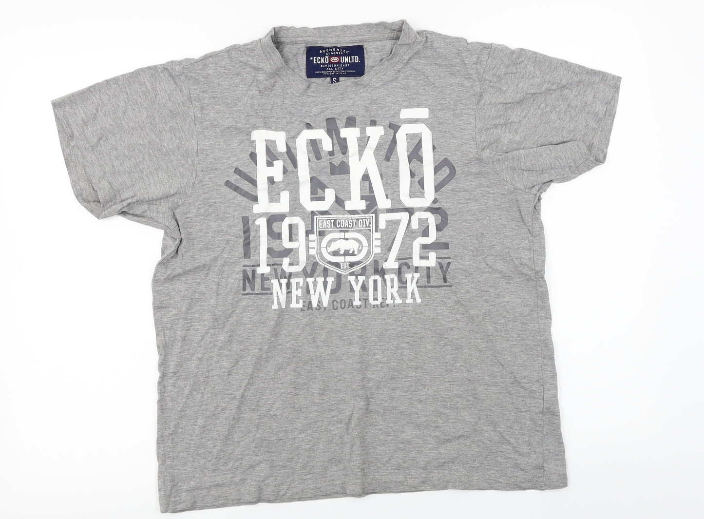 Authentic Casual Wear  Mens Grey    T-Shirt Size S