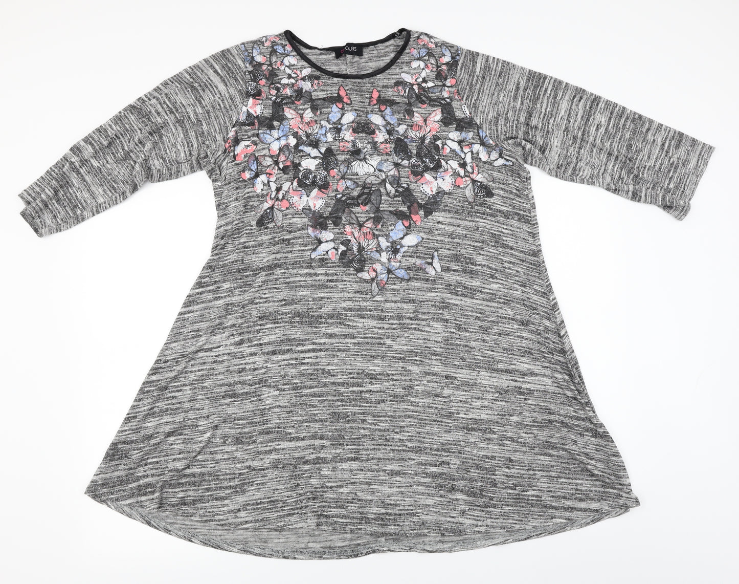 Yours Womens Grey   Pullover Jumper Size 16