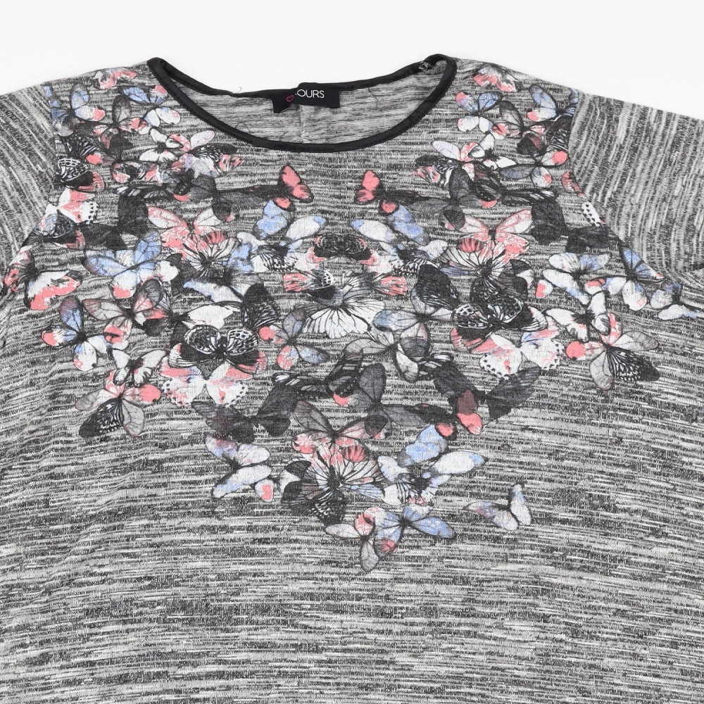 Yours Womens Grey   Pullover Jumper Size 16