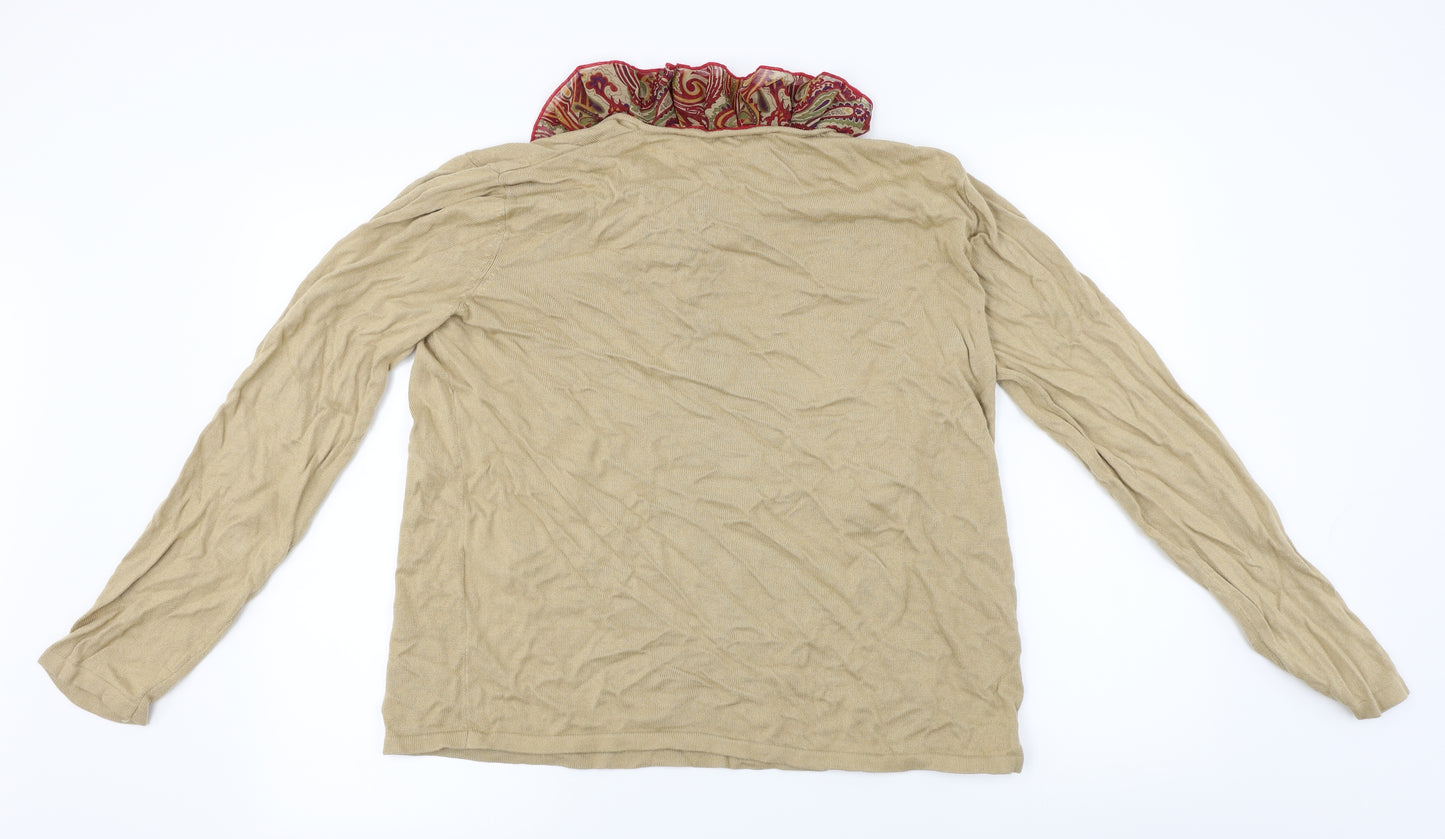 Heather Valley  Womens Beige   Basic T-Shirt Size 18
